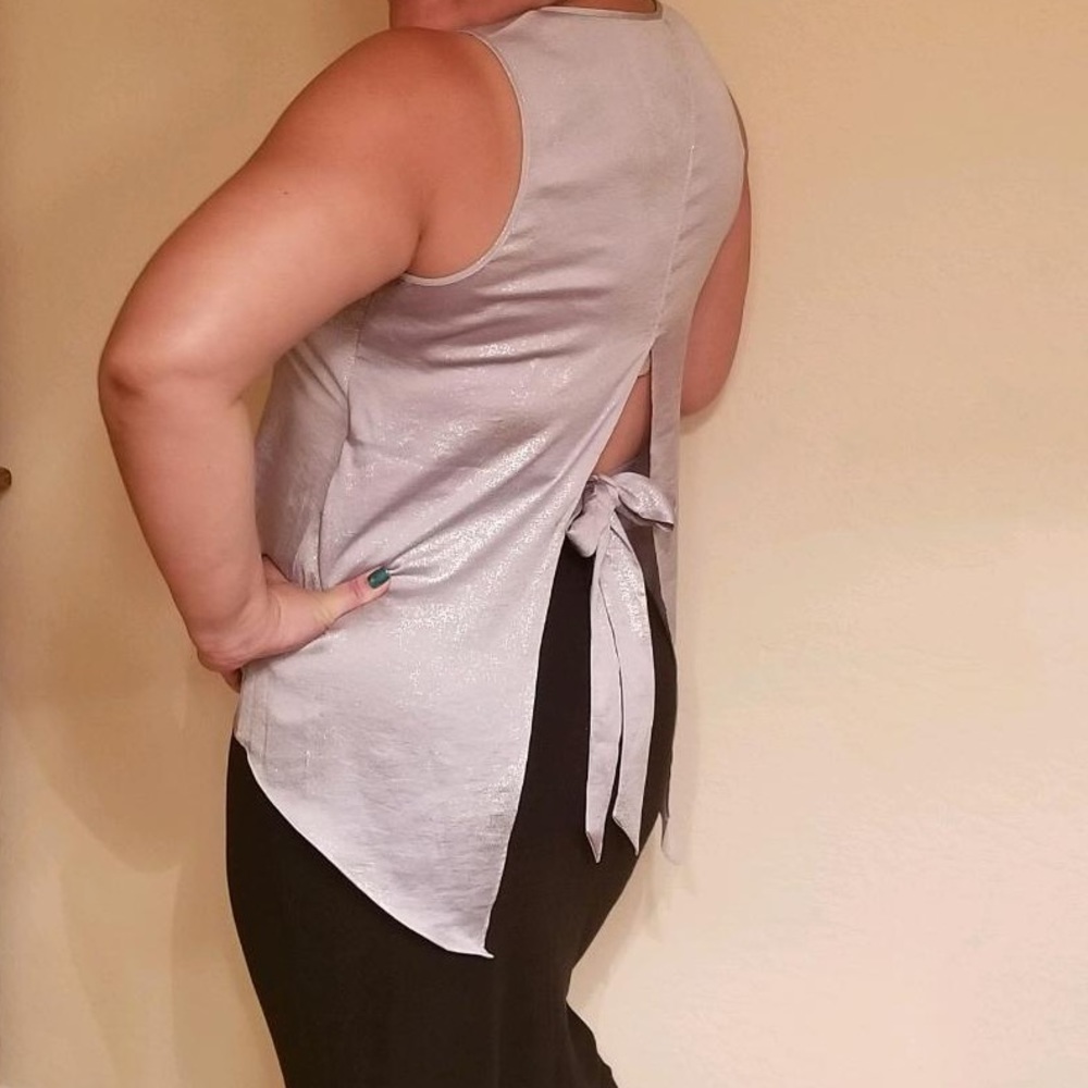 Sexy Shimmer hi-lo top